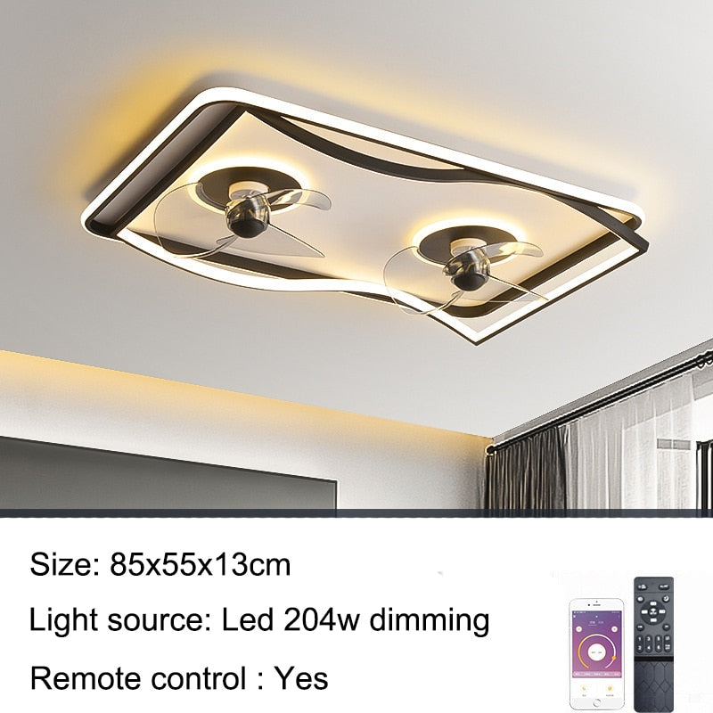 
                  
                    LED Ceiling Fans with Light Remote Control Lighting
                  
                