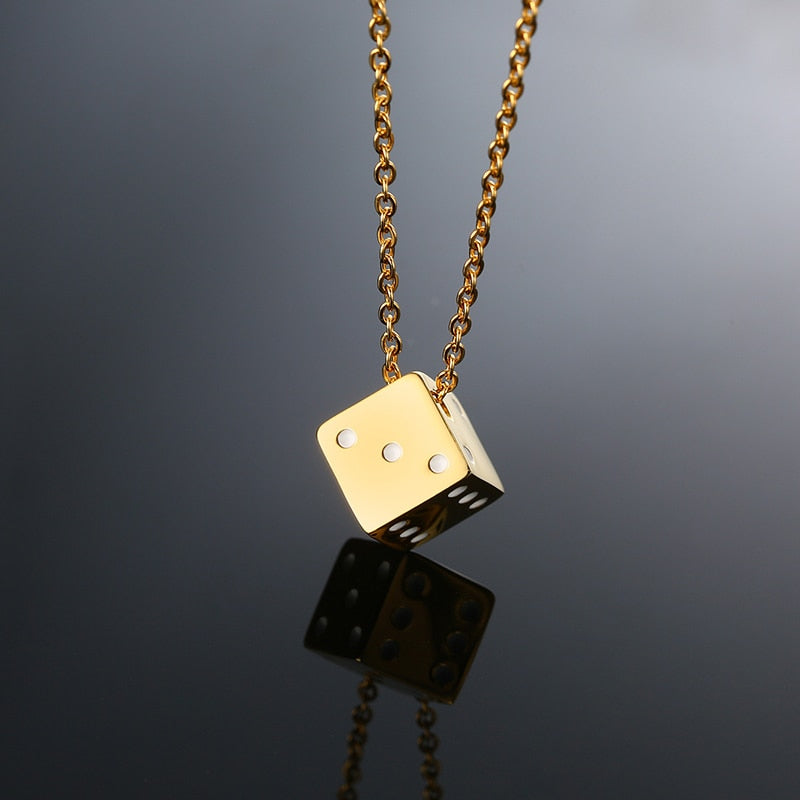 
                  
                    Vnox Cube Dice Style Stainless Steel Necklaces
                  
                