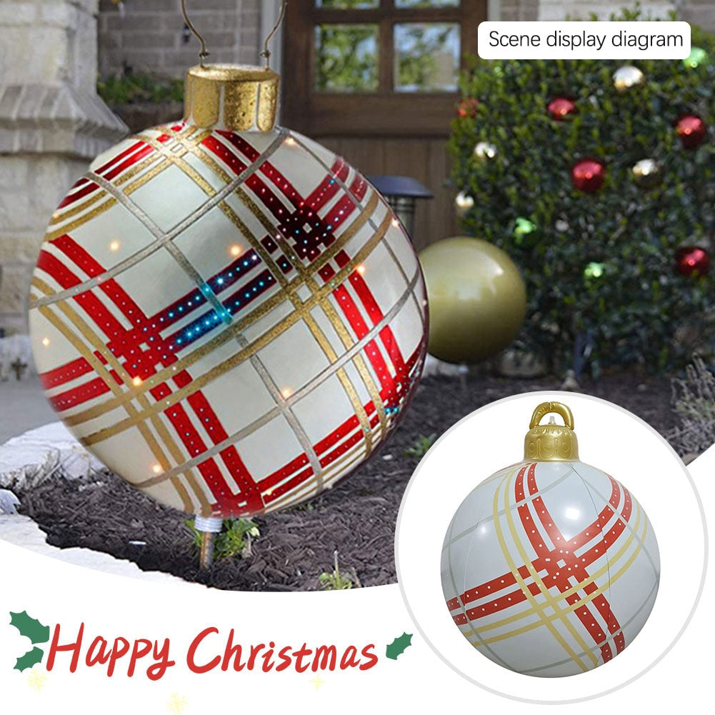 
                  
                    60cm Outdoor Christmas Inflatable Decorated PVC Christmas Balls Outdoor Decor Without Light
                  
                