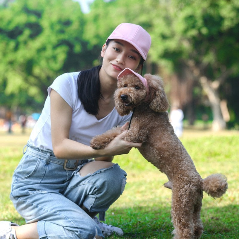 
                  
                    TAILUP Adjustable Buckle Design Outdoor Dog Cap w/Ear Holes for Sun Protection w/Matching Owner Cap
                  
                