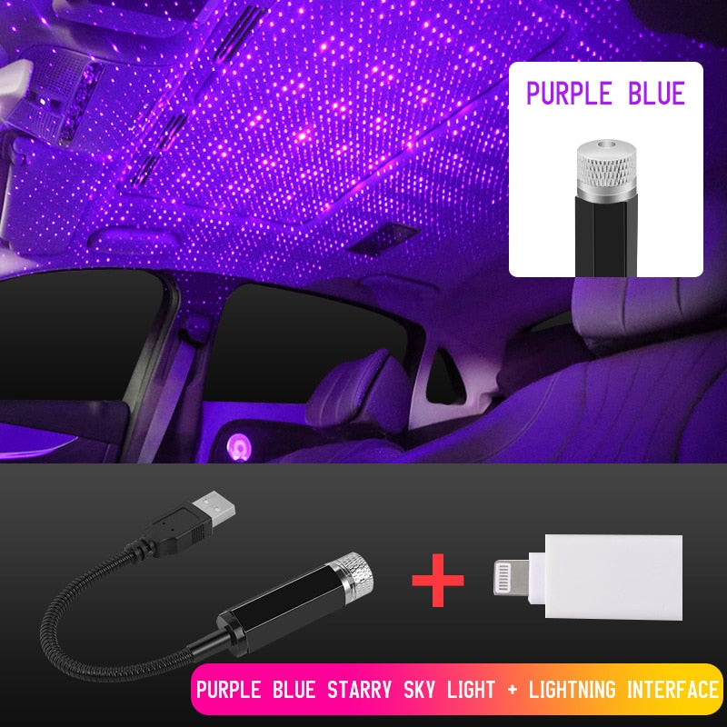 
                  
                    Car Roof Star Light Interior LED Starry Laser Atmosphere Ambient Projector USB Auto Decor Night Light
                  
                