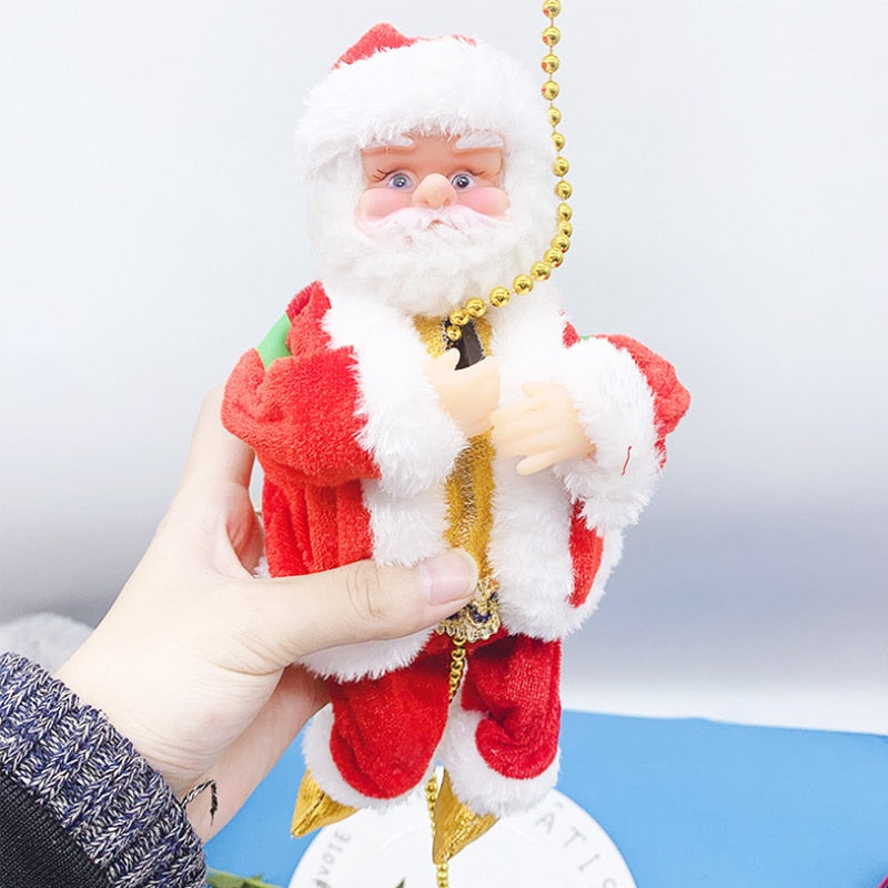 
                  
                    Climbing Santa Claus Electric Plush Toys Christmas Figurine Automatic Climbing Up and Down On Rope Indoor Xmas Holiday Decor
                  
                