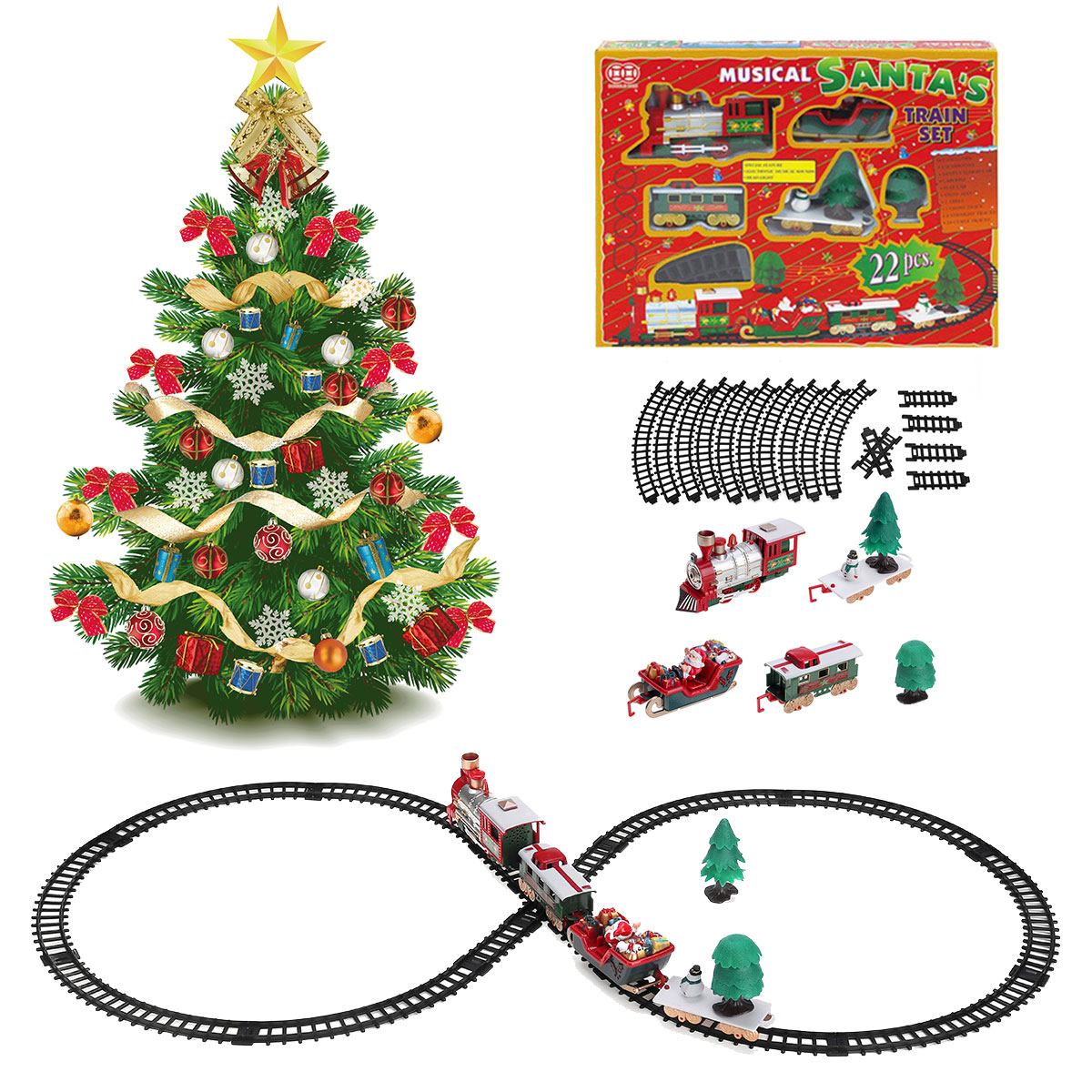 
                  
                    Christmas Electric Train Track Railway Toy Santa Claus Christmas Tree Decoration Train with Music
                  
                