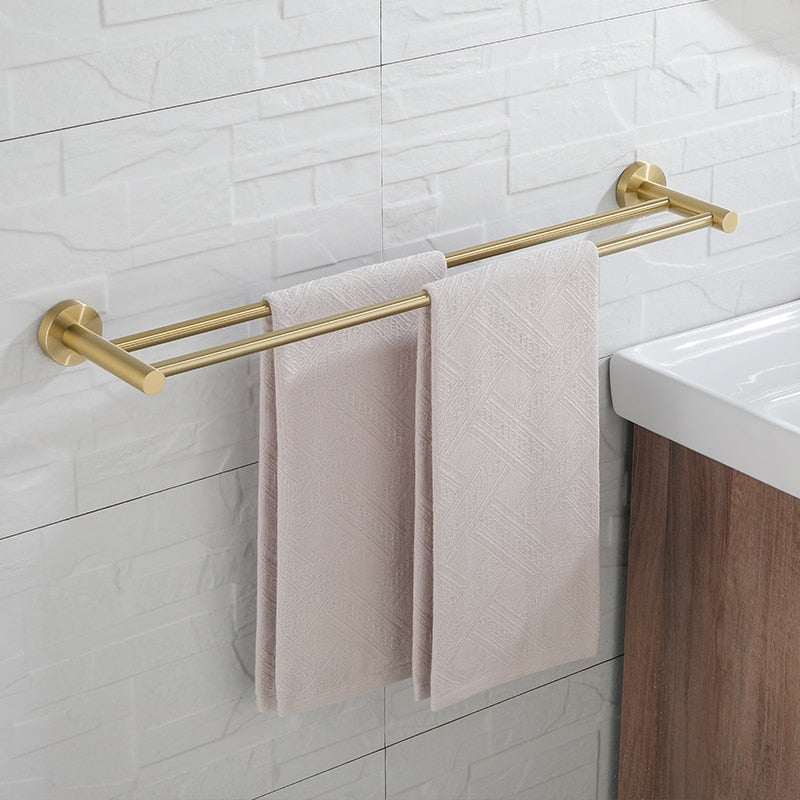 
                  
                    Bathroom Accessories Wall Mounted Soap Dish, Robe Hook, Towel Ring, Paper Holder, Toilet Brush Holder, Towel Rack Shelf
                  
                