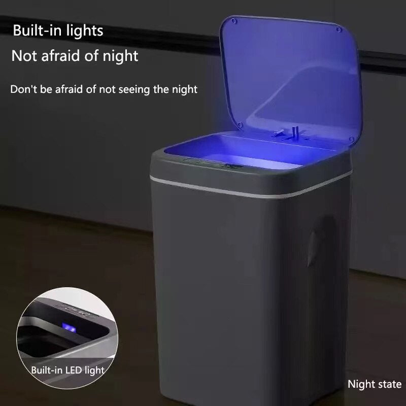 Intelligent Trash Can Automatic Smart Sensor Electric Waste Bin