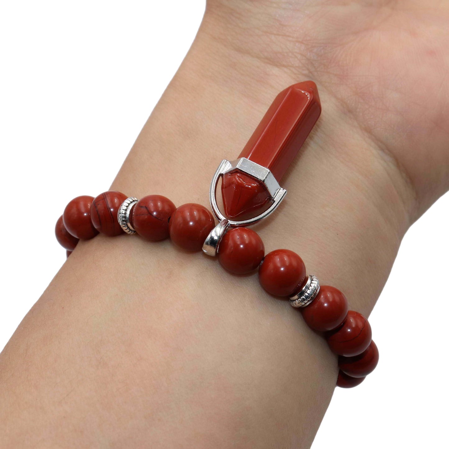 
                  
                    Natural Stone Hexagonal Pendant Beaded Bracelets
                  
                