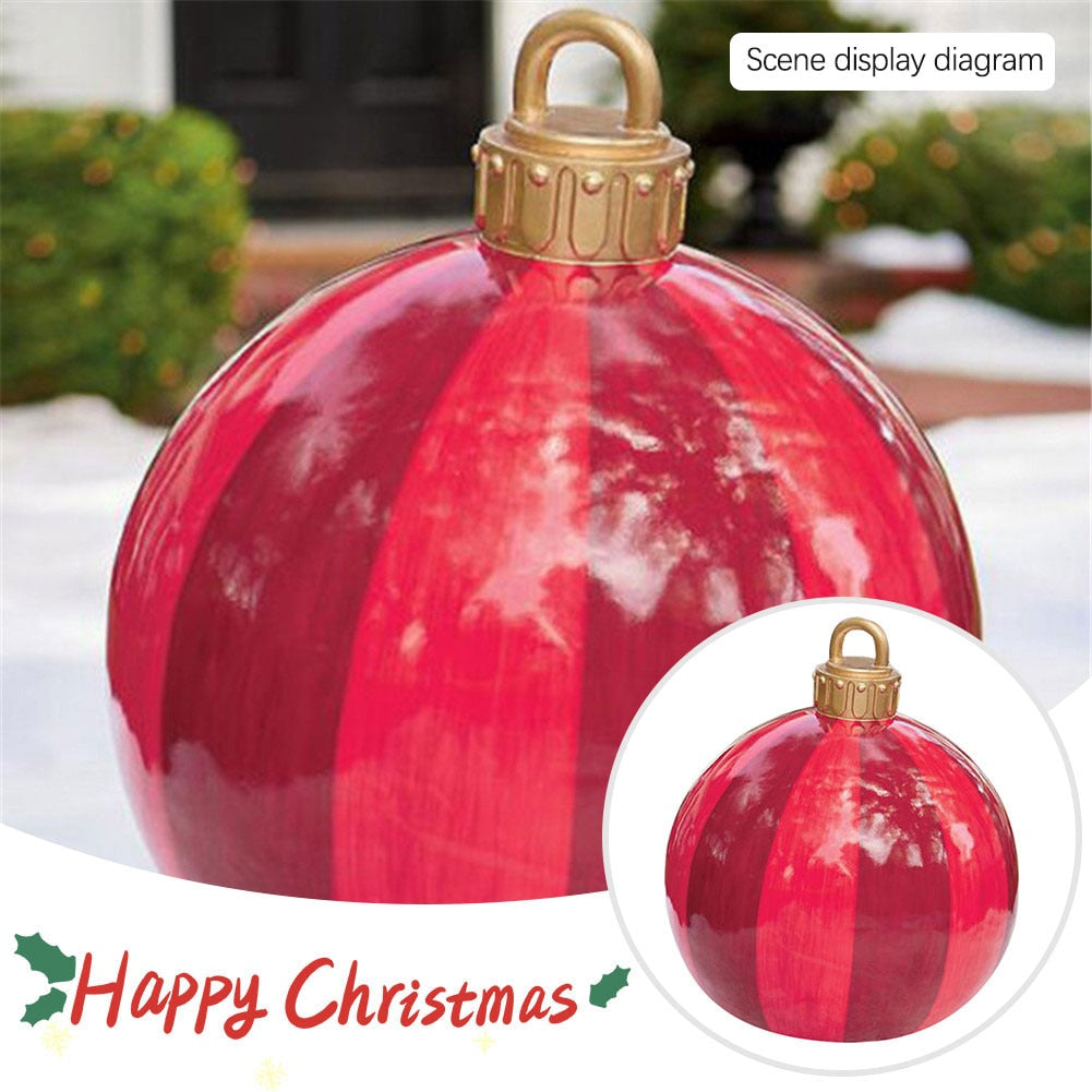 
                  
                    60cm Outdoor Christmas Inflatable Decorated PVC Christmas Balls Outdoor Decor Without Light
                  
                