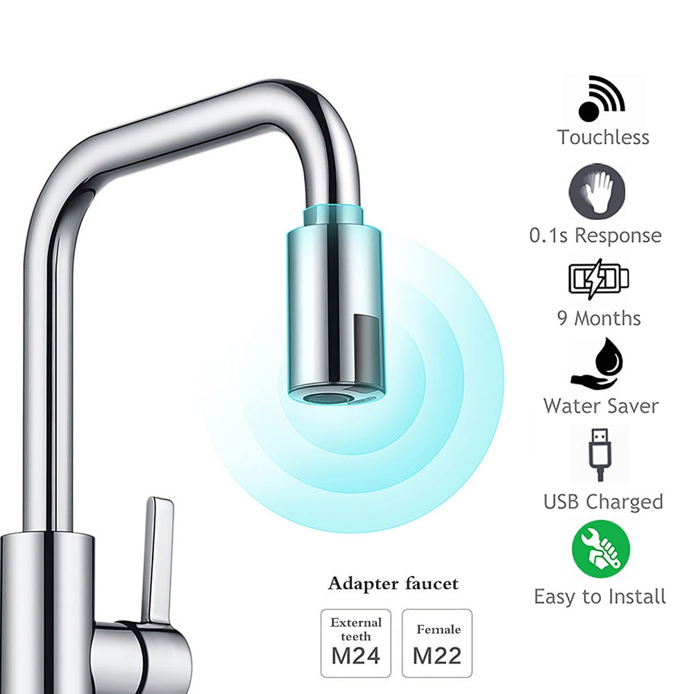 
                  
                    Intelligent Faucet Water-Saving Sensor Non-Contact Faucet Infrared Sensor Adapter Kitchen Faucets Nozzle
                  
                
