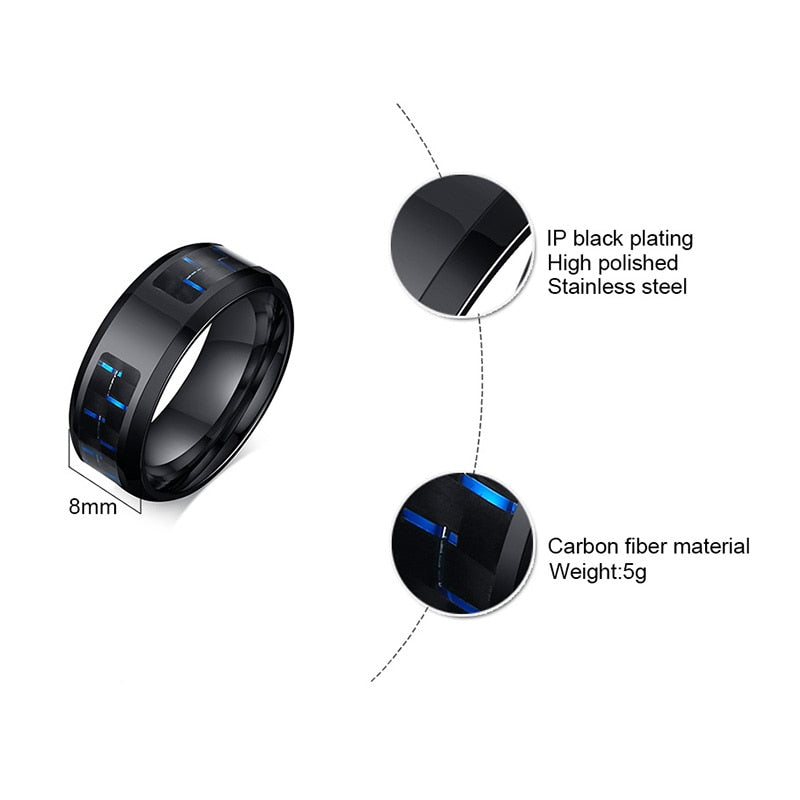 
                  
                    Vnox Laser Viking Black Stainless Steel Rings
                  
                