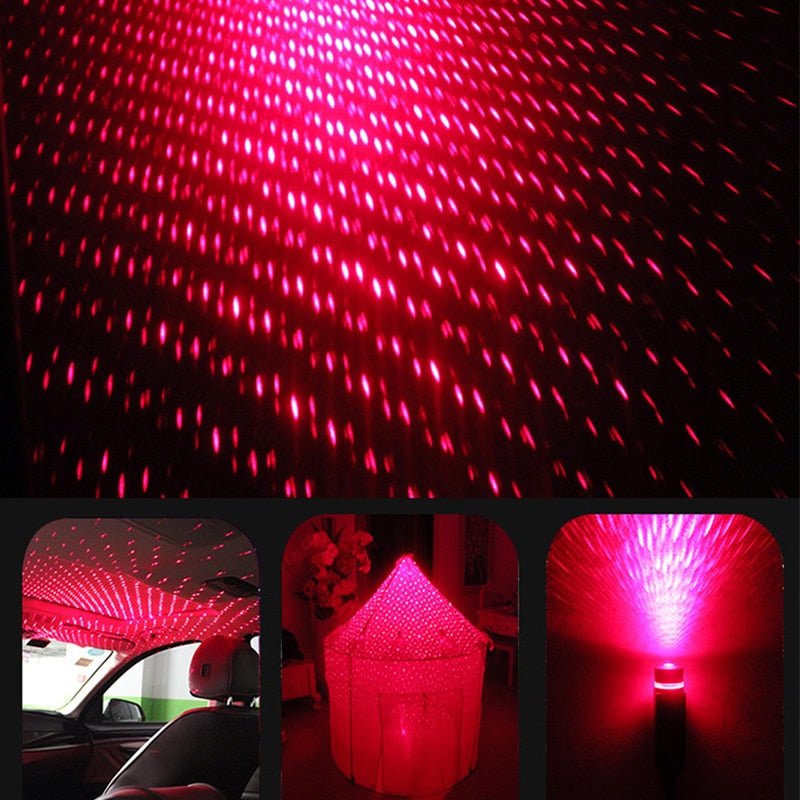 
                  
                    Car Roof Star Light Interior LED Starry Laser Atmosphere Ambient Projector USB Auto Decor Night Light
                  
                