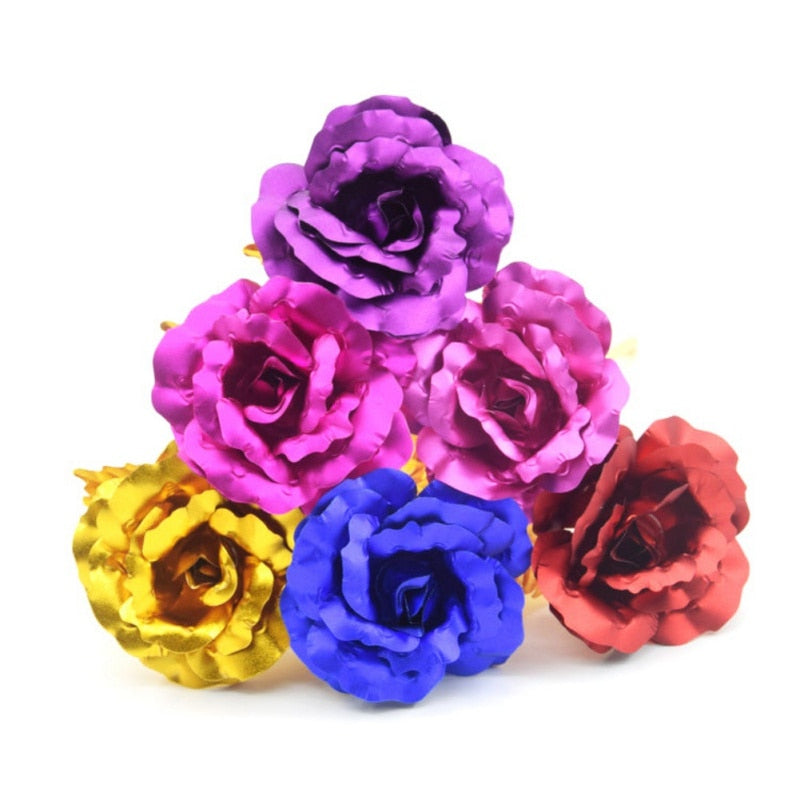 
                  
                    24K Foil Plated Rose Gold Rose Forever Love Multicolor Lighting Rose Flower
                  
                