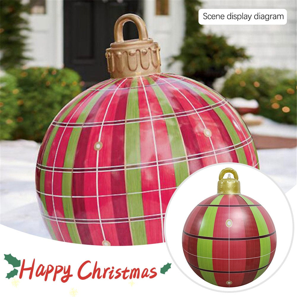 
                  
                    60cm Outdoor Christmas Inflatable Decorated PVC Christmas Balls Outdoor Decor Without Light
                  
                