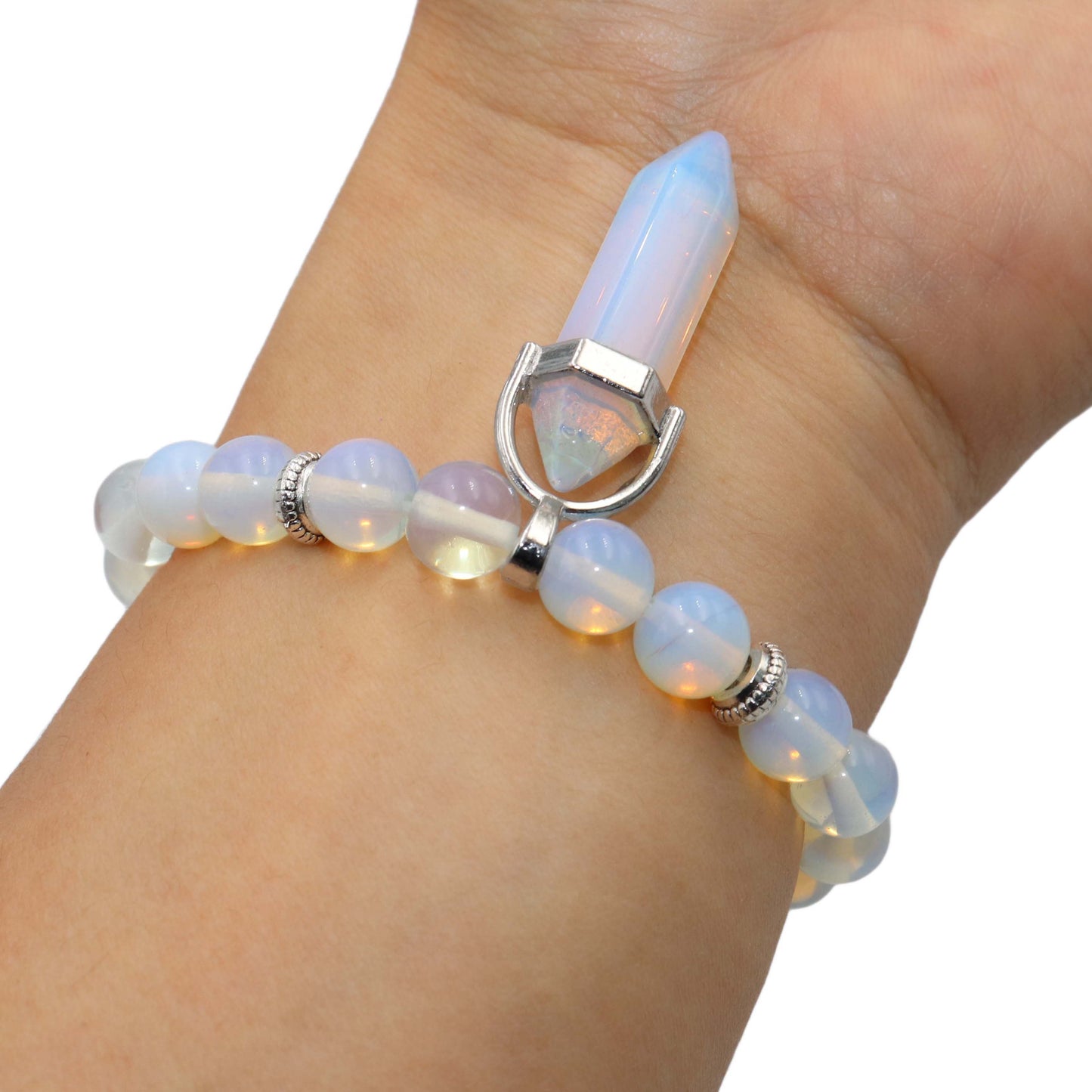 
                  
                    Natural Stone Hexagonal Pendant Beaded Bracelets
                  
                