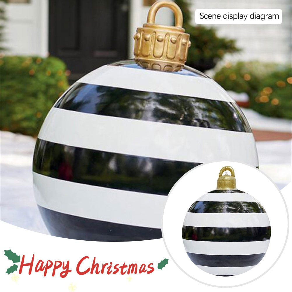 
                  
                    60cm Outdoor Christmas Inflatable Decorated PVC Christmas Balls Outdoor Decor Without Light
                  
                