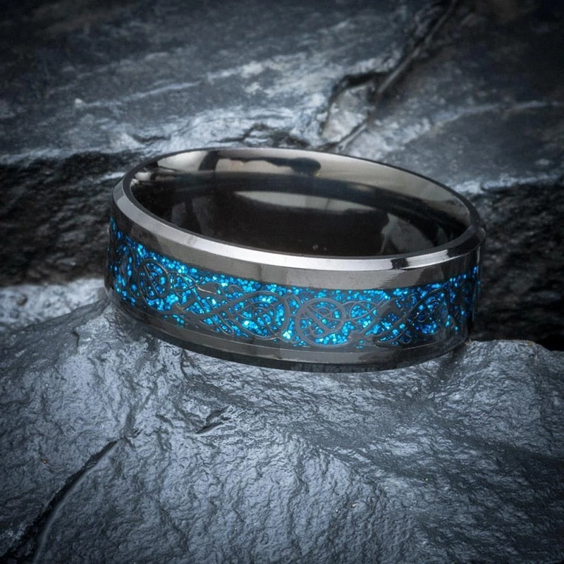 
                  
                    Men Dragon Pattern Black Rings
                  
                