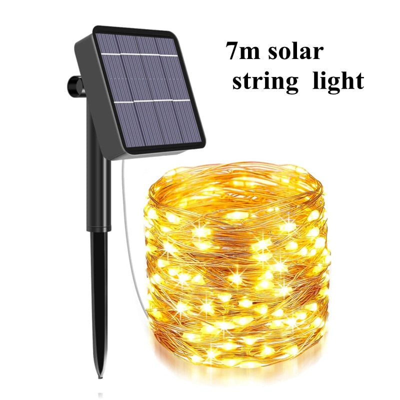 
                  
                    OSIDEN LED Outdoor Solar String Lights 7m/12m/22m Holiday Christmas Lights Garland
                  
                