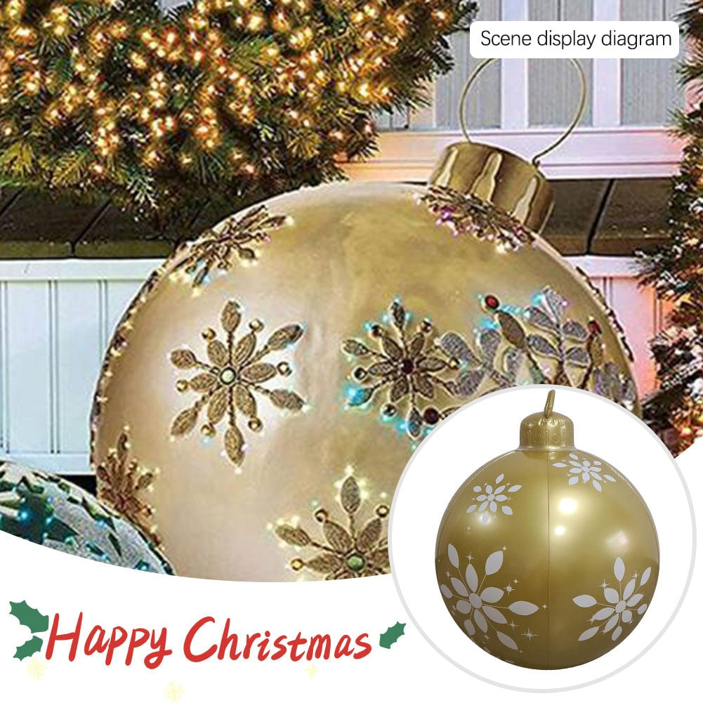 
                  
                    60cm Outdoor Christmas Inflatable Decorated PVC Christmas Balls Outdoor Decor Without Light
                  
                