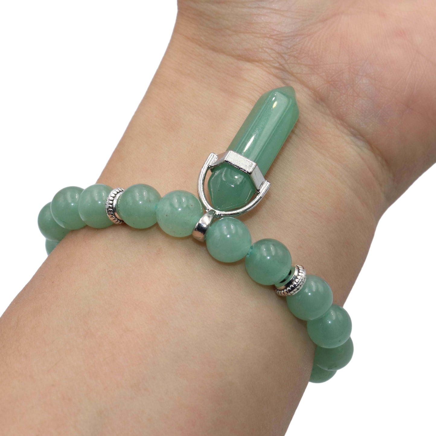 
                  
                    Natural Stone Hexagonal Pendant Beaded Bracelets
                  
                