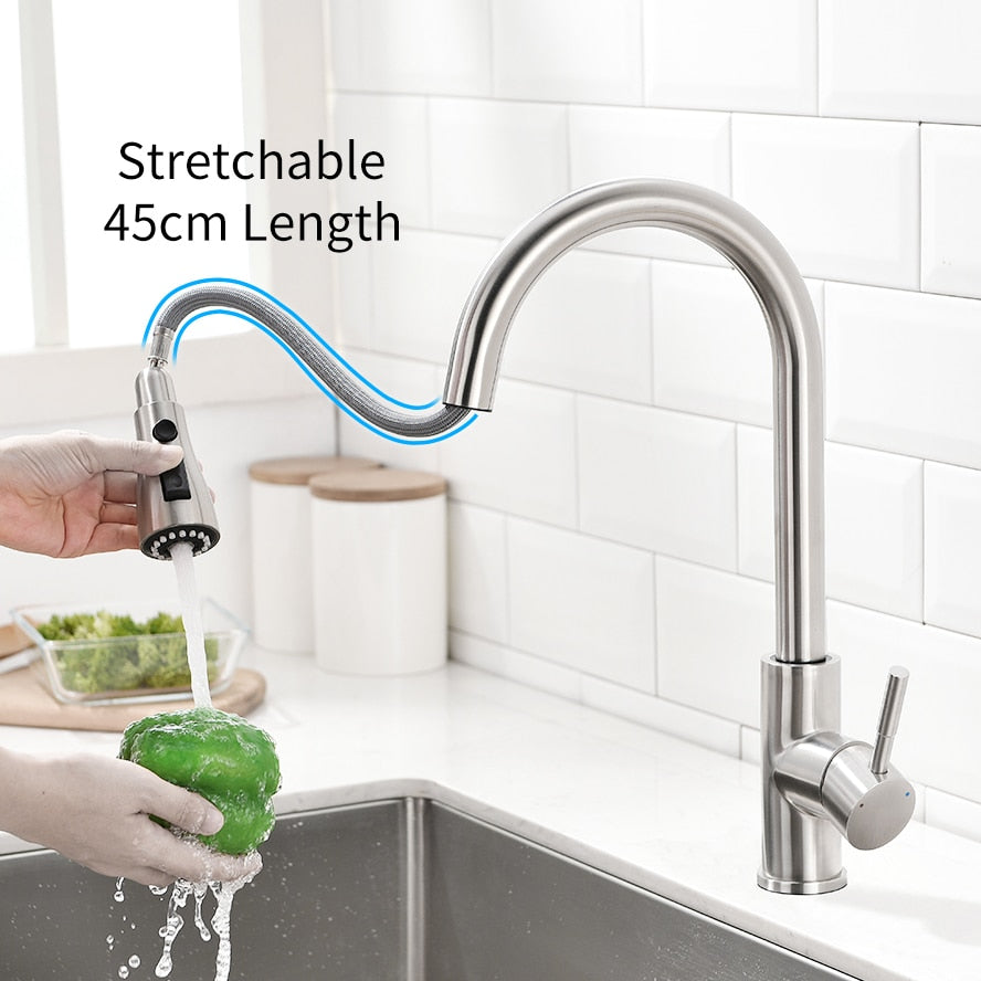 
                  
                    Smart Touch Kitchen Sensor Faucets Rotate Touch Faucet Sensor Water Mixer
                  
                