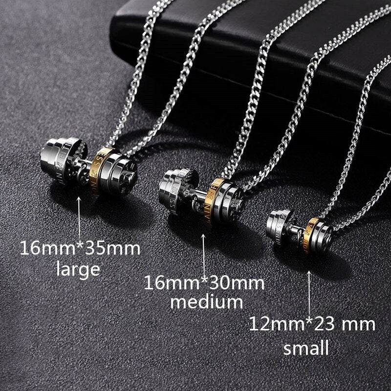 
                  
                    Dumbbell Stainless Steel Chain Pendant Necklace
                  
                