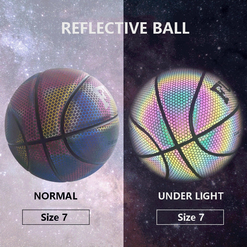 
                  
                    Reflective Glowing Luminous Basketball Size 7
                  
                