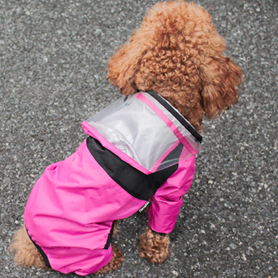 
                  
                    Pet Dog Raincoat Transparent Hooded Jumpsuit Waterproof Coat Water Resistant for Dogs
                  
                