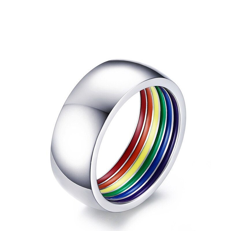 
                  
                    Rainbow Colorful LGBT Rings Stainless Steel
                  
                