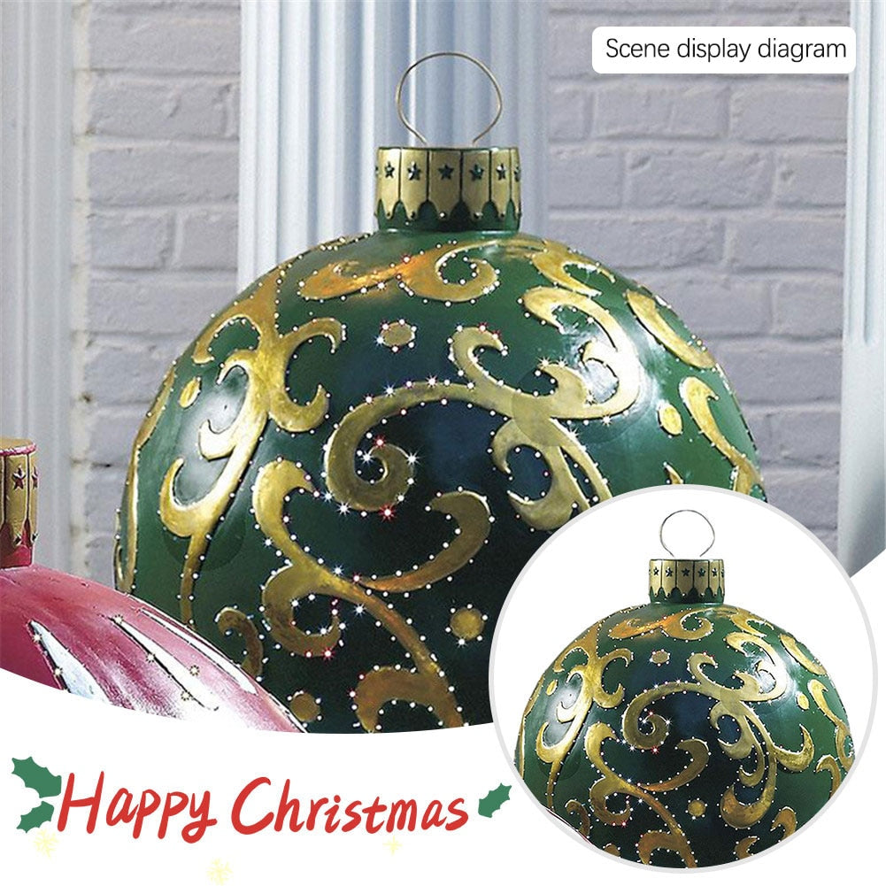 
                  
                    60cm Outdoor Christmas Inflatable Decorated PVC Christmas Balls Outdoor Decor Without Light
                  
                