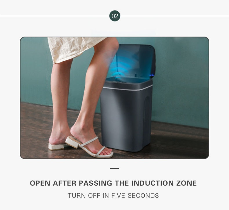 
                  
                    Intelligent Trash Can Automatic Smart Sensor Electric Waste Bin
                  
                