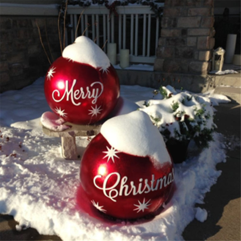 
                  
                    60cm Outdoor Christmas Inflatable Decorated PVC Christmas Balls Outdoor Decor Without Light
                  
                