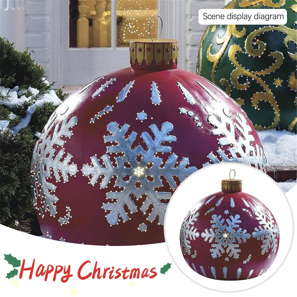 
                  
                    60cm Outdoor Christmas Inflatable Decorated PVC Christmas Balls Outdoor Decor Without Light
                  
                