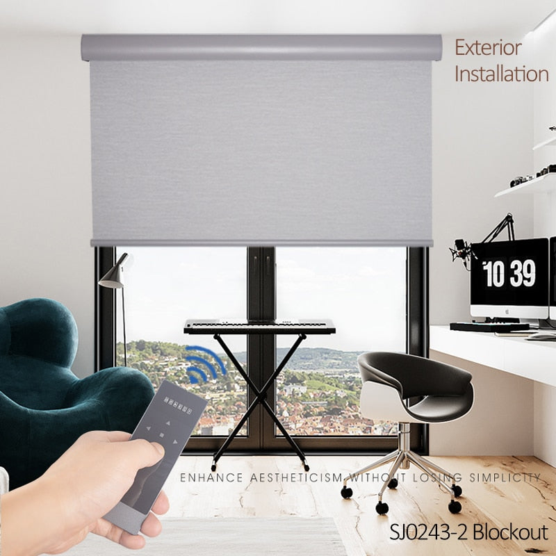 
                  
                    Smart Motorized Roller Blinds Window Shades Voice Controlled Alexa and Google Home Compatible
                  
                