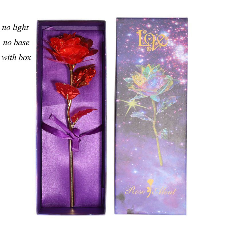 
                  
                    24K Foil Plated Rose Gold Rose Forever Love Multicolor Lighting Rose Flower
                  
                