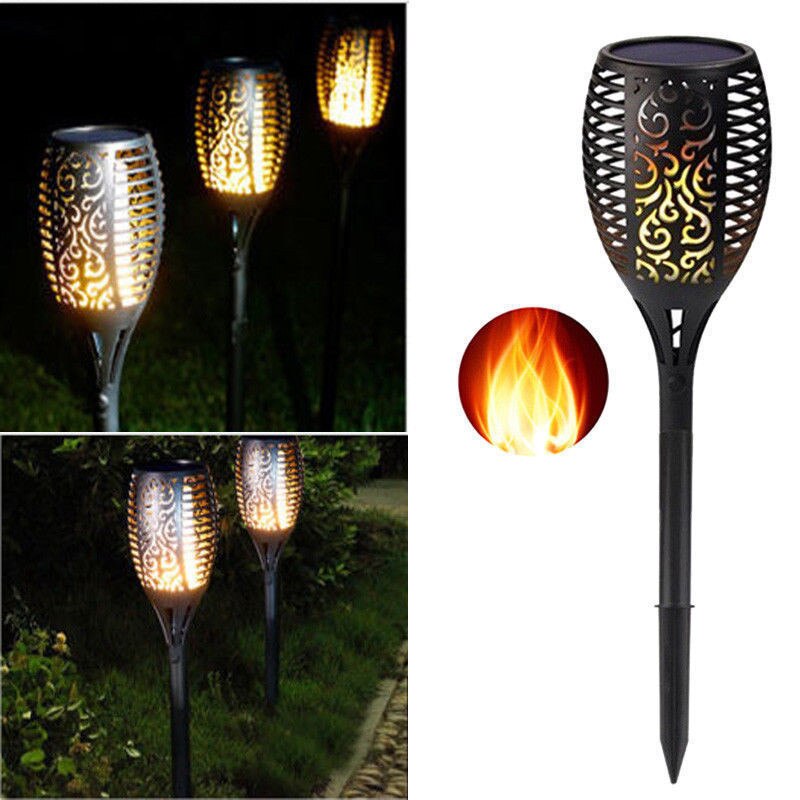 
                  
                    LED Flame Waterproof 96LEDs Solar Lawn Flame Flickering Torch Fire Lights Outdoors
                  
                