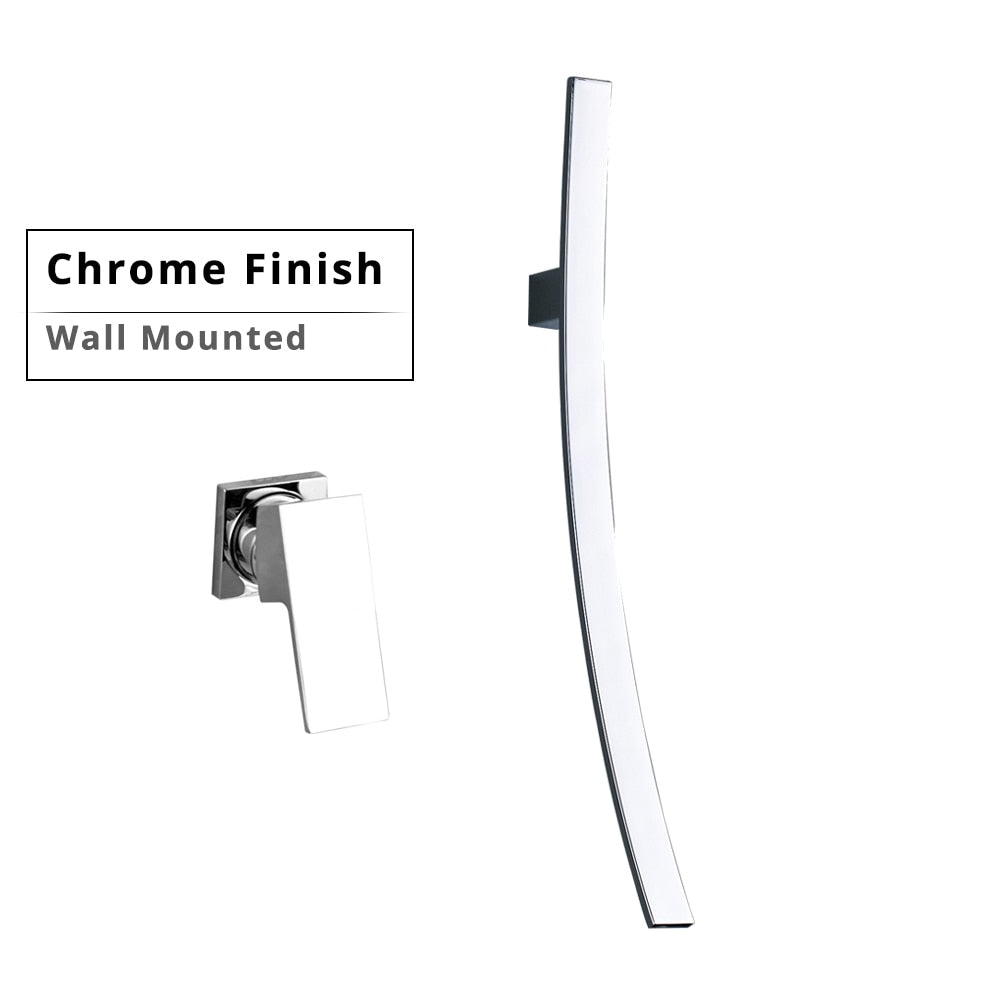 
                  
                    Rozin Wall Mounted 70cm Spout Waterfall Basin Bathroom Faucet Single Handle Mixer
                  
                