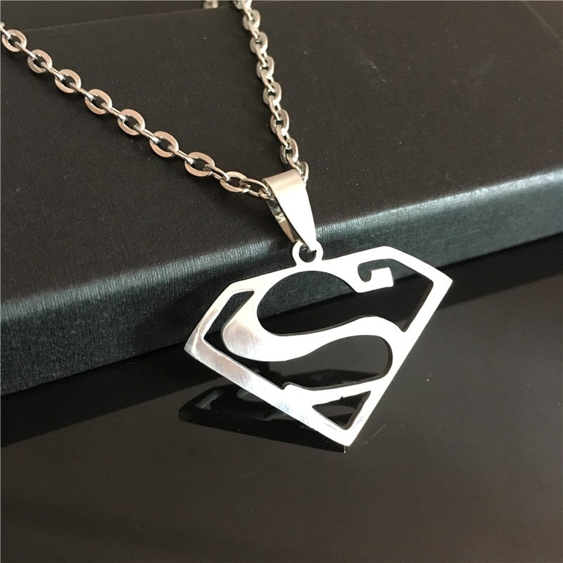 
                  
                    Stainless Steel Supermen Batman Pendant Necklace
                  
                