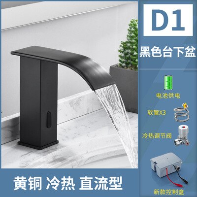 
                  
                    Smart Sensor Waterfall Basin Faucet Automatic Sensor Faucet Hot Cold Water Mixer Deck Mount Bathroom Faucet Battery Power
                  
                