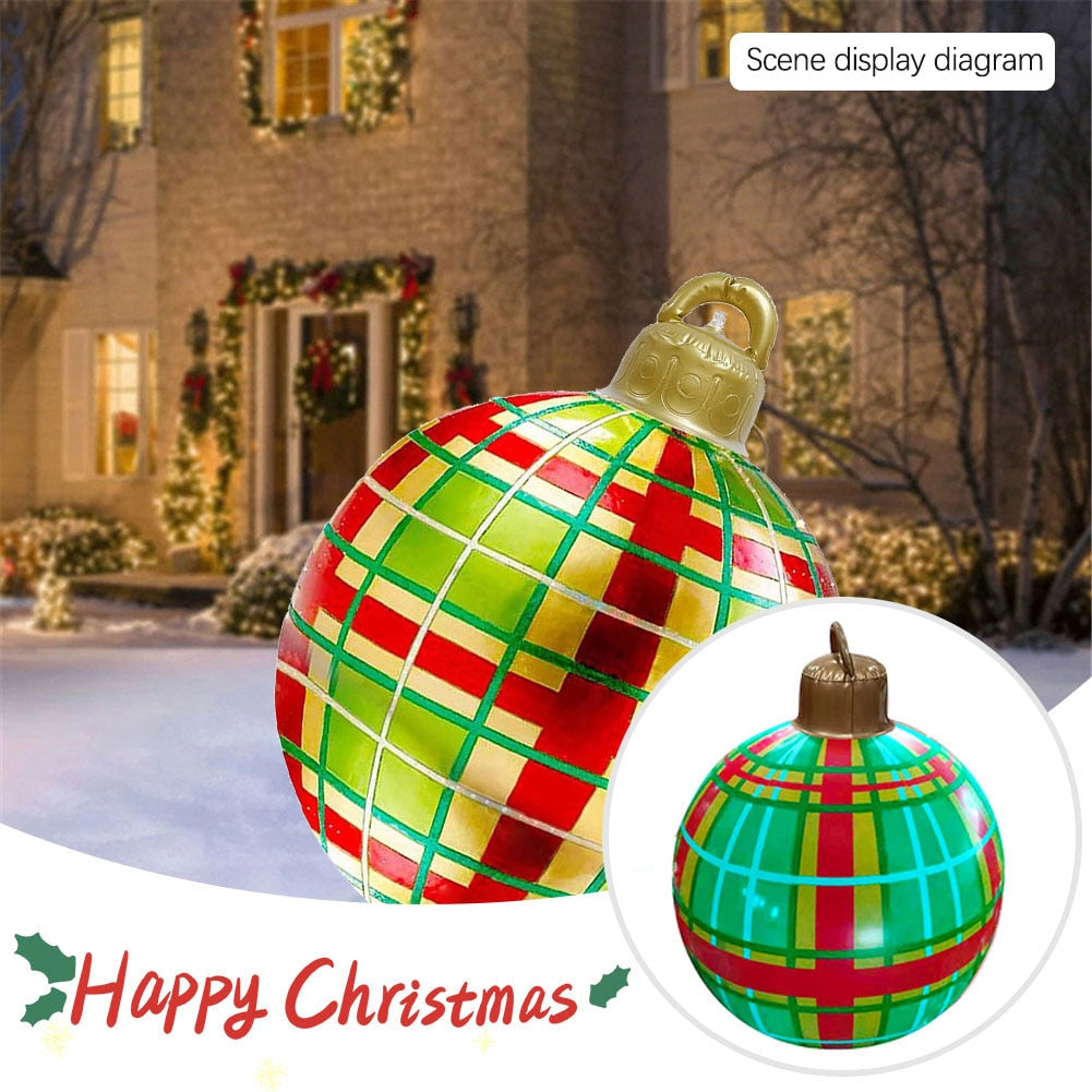 
                  
                    60cm Outdoor Christmas Inflatable Decorated PVC Christmas Balls Outdoor Decor Without Light
                  
                