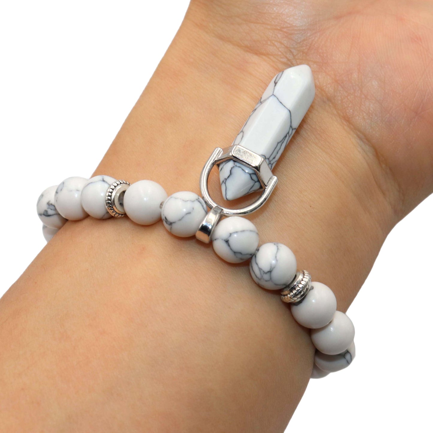 
                  
                    Natural Stone Hexagonal Pendant Beaded Bracelets
                  
                