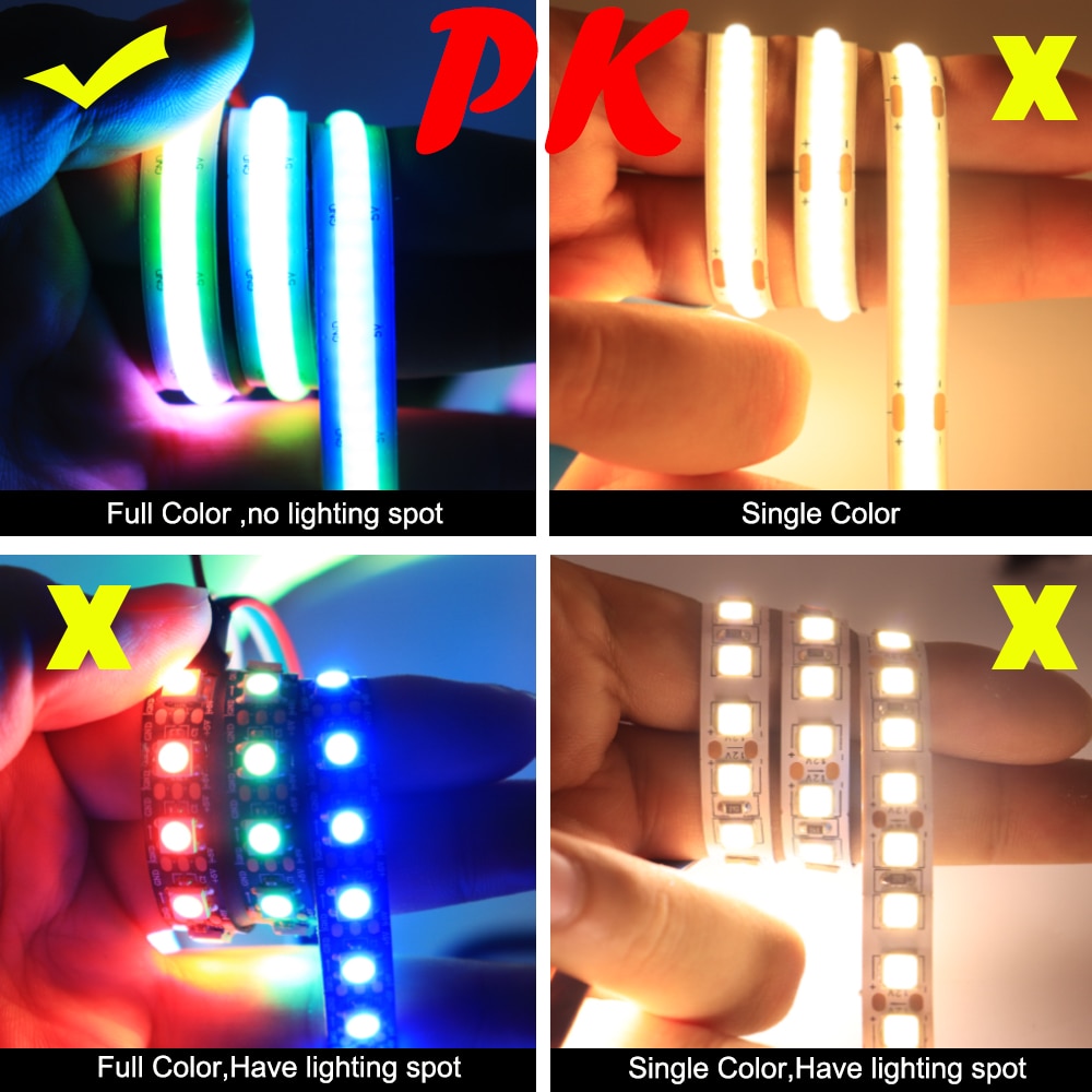 
                  
                    Full Color COB LED Strip High-Density Individually Addressable Smart RGB LED Light
                  
                