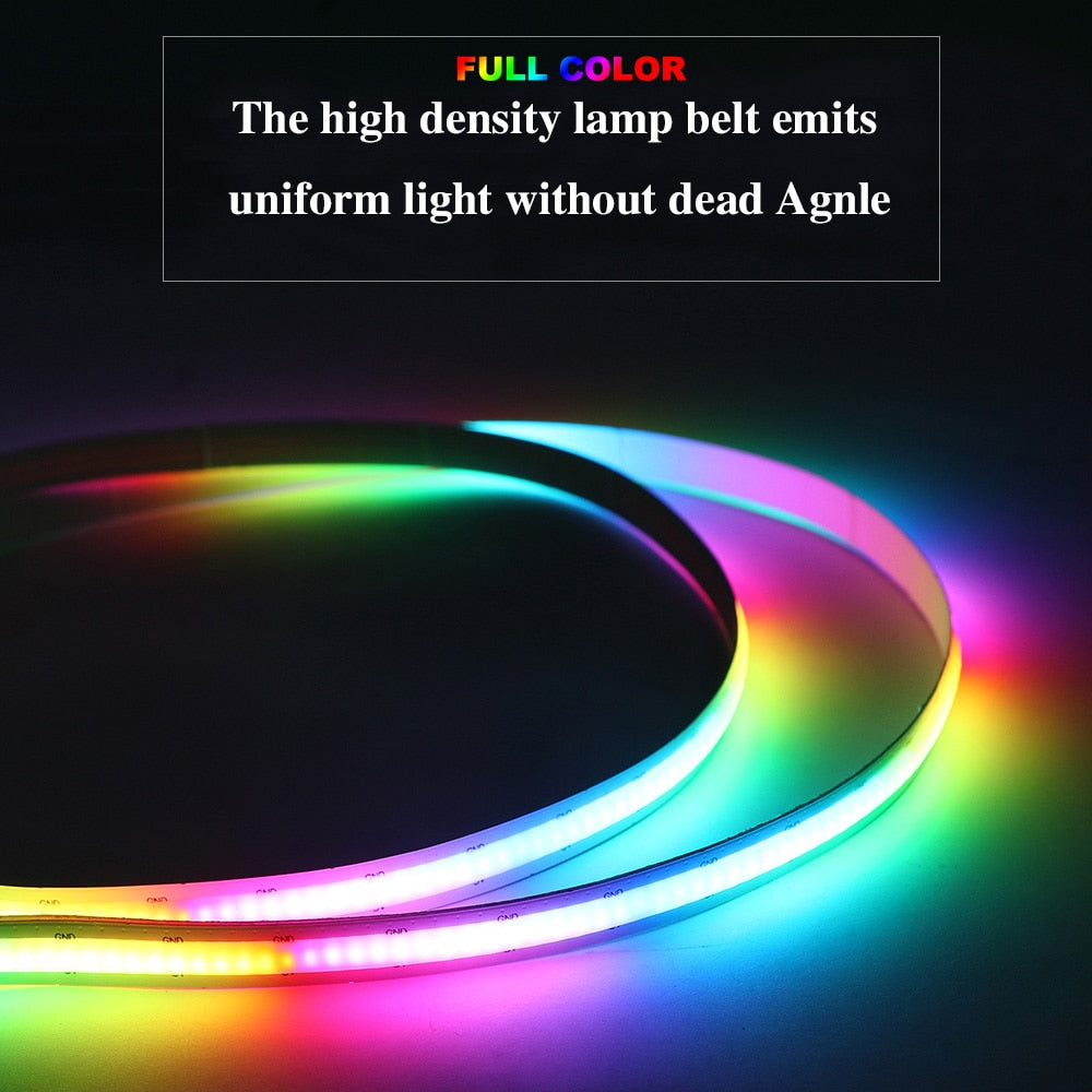 
                  
                    Full Color COB LED Strip High-Density Individually Addressable Smart RGB LED Light
                  
                