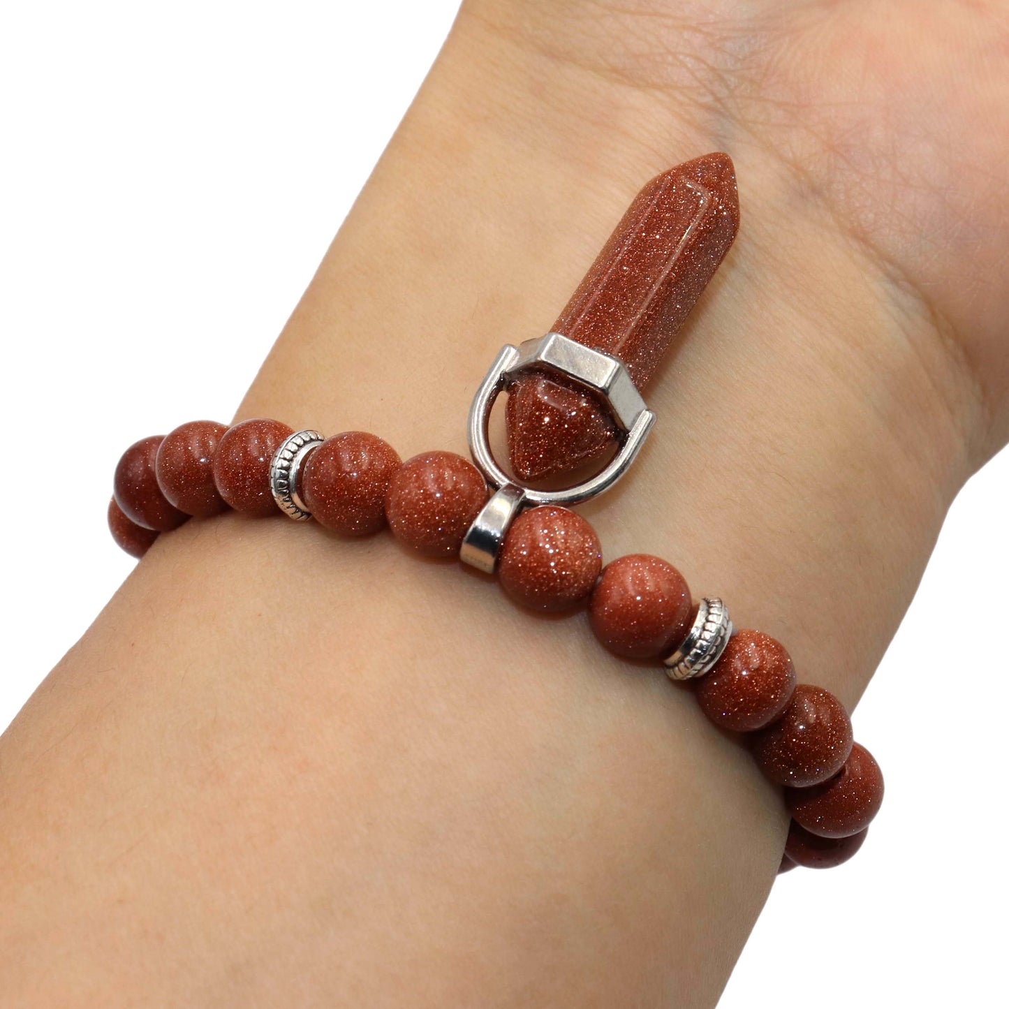 
                  
                    Natural Stone Hexagonal Pendant Beaded Bracelets
                  
                