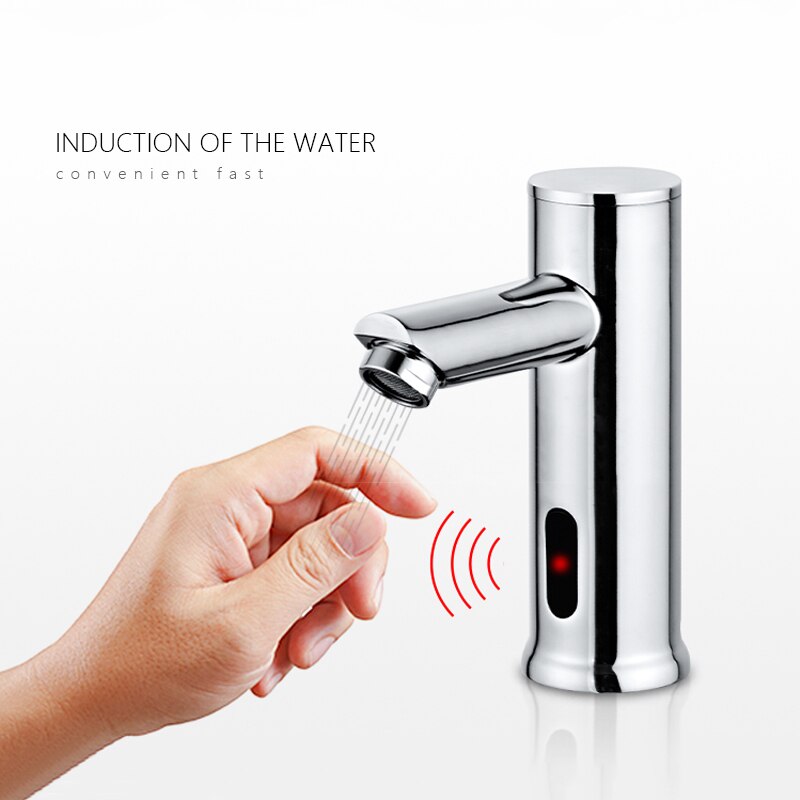 
                  
                    Automatic Infrared Sensor Sink Faucet Touchless Basin Water Tap DC 6V Battery Water Saving Cold and Hot Water Mixer Tap Faucet
                  
                