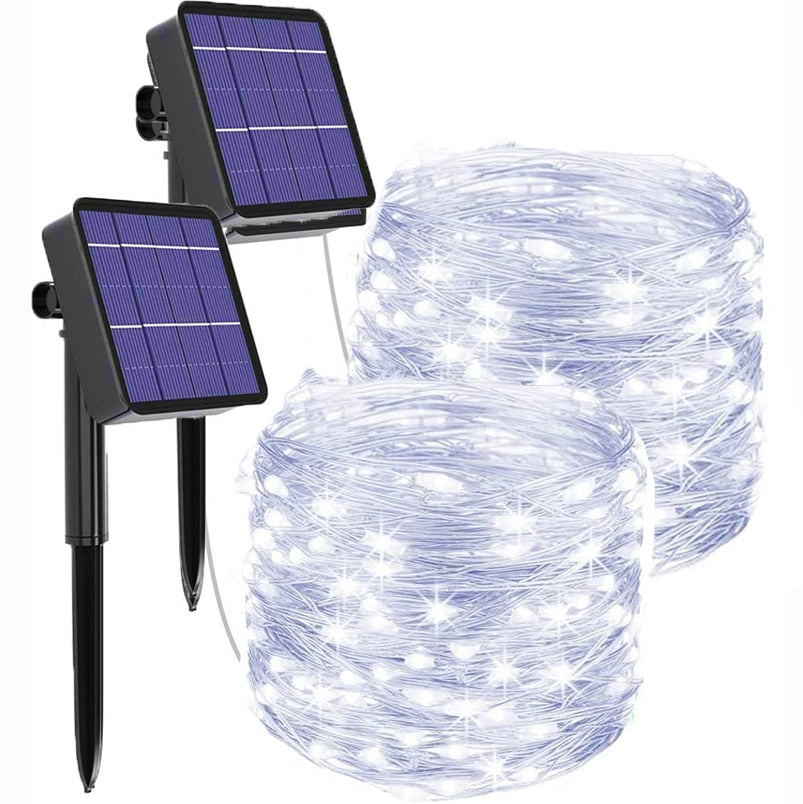 
                  
                    2pack Outdoor Solar LED Lights Waterproof Copper Wire Lights for Home Decor
                  
                