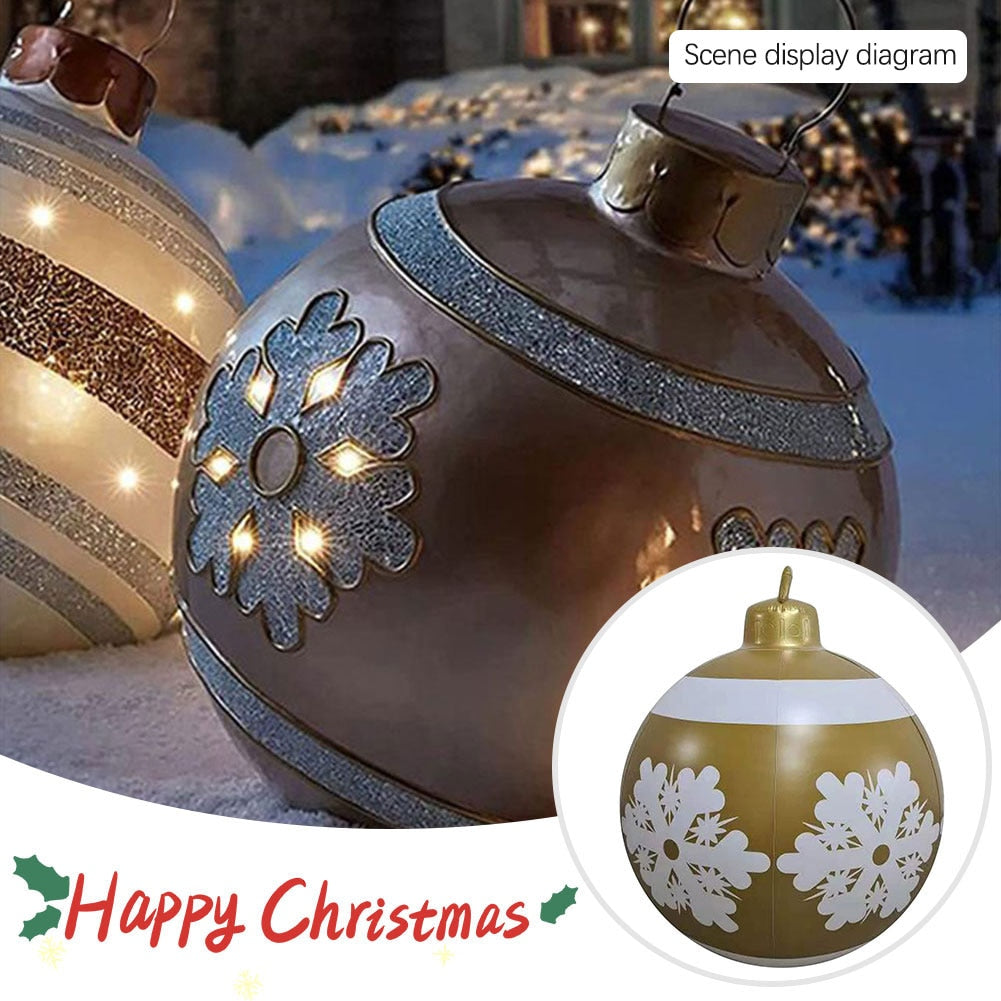 
                  
                    60cm Outdoor Christmas Inflatable Decorated PVC Christmas Balls Outdoor Decor Without Light
                  
                