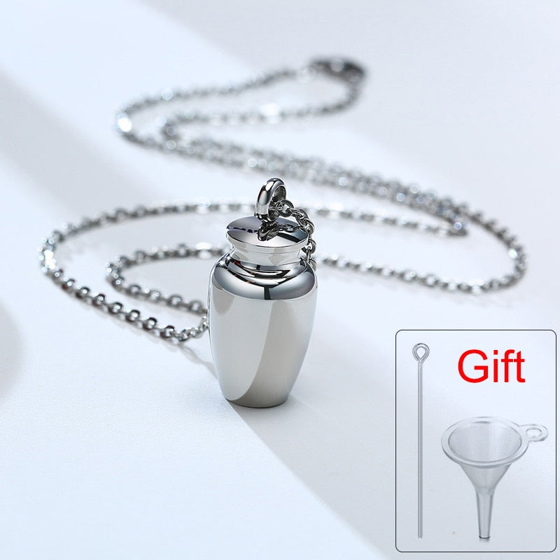 
                  
                    Vnox Openable Earthen Jar Columbarium Shape Pendant Holder Ashes Urn Necklace
                  
                