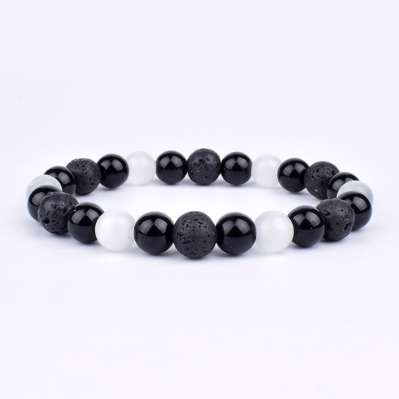 
                  
                    Natural Black Obsidian Hematite Tiger Eye Beads Bracelets Magnetic Health Protection
                  
                