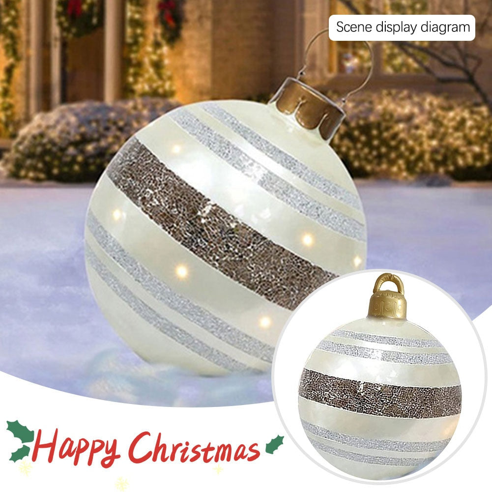 
                  
                    60cm Outdoor Christmas Inflatable Decorated PVC Christmas Balls Outdoor Decor Without Light
                  
                