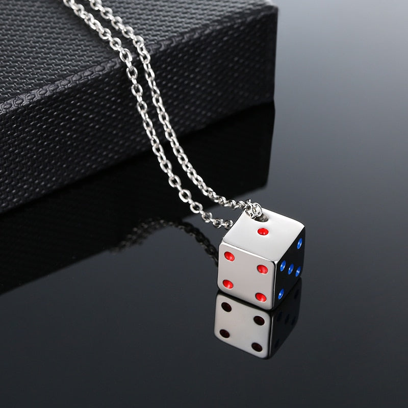 
                  
                    Vnox Cube Dice Style Stainless Steel Necklaces
                  
                