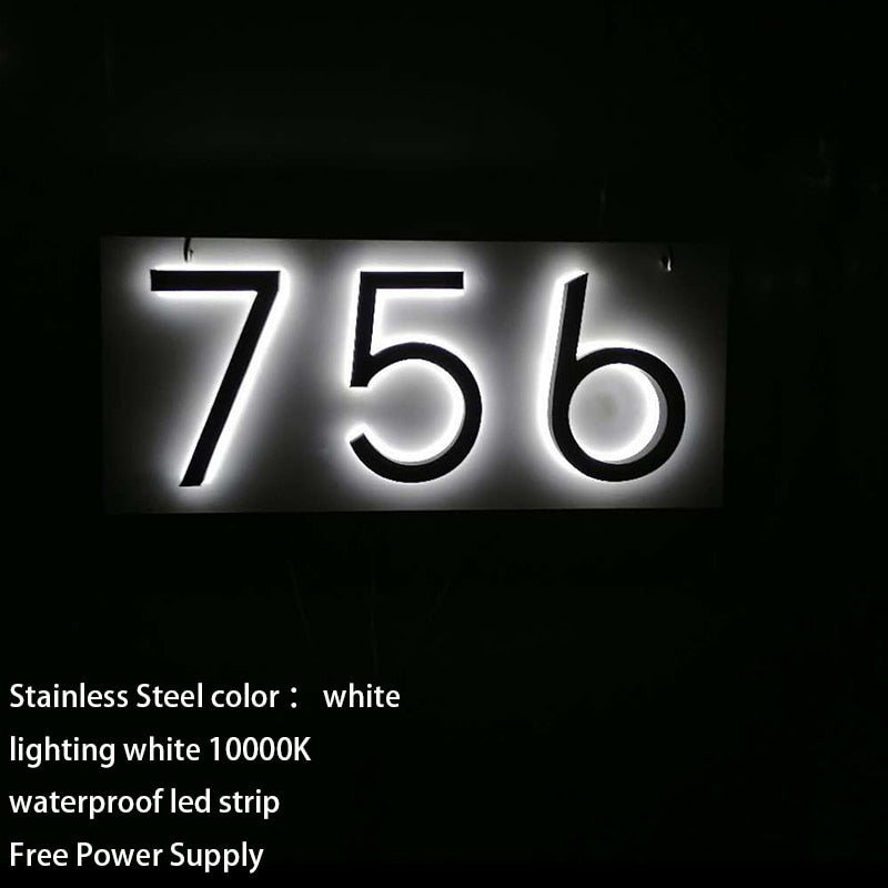 
                  
                    LED Outdoor Waterproof Exterior Illuminated House Numbers
                  
                